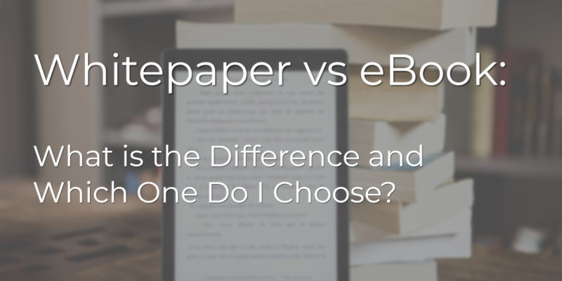 whitepaper vs ebook